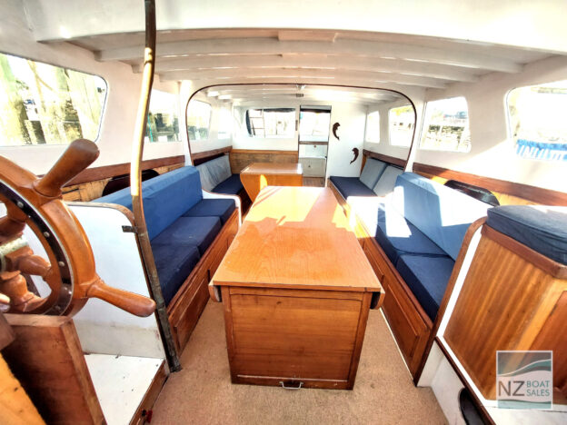 LADY ETHEL: Solid Kauri 34ft 1962 Classic Launch - Image 12