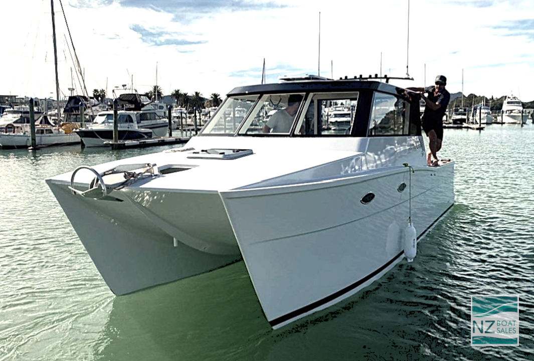 Paradigm Shift – Dan Leech Custom Power Cat – Near-New on Trailer - Image 21